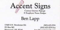 Accent Signs
